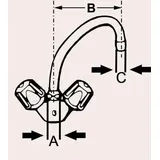 CORNAT Rohrauslauf Hu-Form verchromt 13 cm