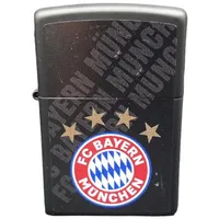 Zippo Benzinfeuerzeug "FC Bayern" in schwarz
