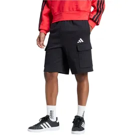 adidas Essentials Feelcozy French Terry, Cargoshorts Herren JE6291 - black/white