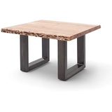 MCA Furniture Couchtisch Cartagena - Akazie natur-antikgrau - U-Gestell - 75x75 cm