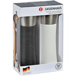 Zassenhaus Pfeffer/Salzmühlen-Set AUGSBURG - H ca. 18,00