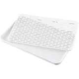 Aieraczy 39 * 22,5cm Abtropfschale, Abtropfmatte Geschirr, Geschirrständer Abtropfgestell, Abtropfgitter Spüle, Geschirrkorb Abtropfkorb, Geschirr Abtropfständer für Tassen Obst Tee Schalen Früchte