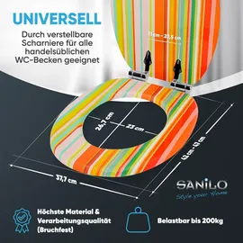 Sanilo WC-Sitz »Starstripes«, mit Absenkautomatik