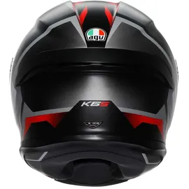 AGV K6 S Karve Integralhelm - Matt Schwarz/Weiß/Rot / M