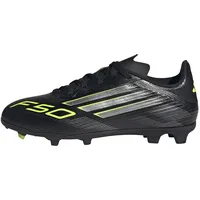 adidas F50 League FG/MG Kinder Core Black/Iron Metallic/Lucid Lemon 28