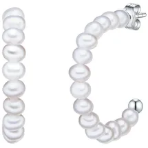 VALERO PEARLS Creolen VP757 Silber/Weiß unisize