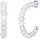 VALERO PEARLS Creolen VP757 Silber/Weiß unisize