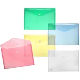 FolderSys Dokumententaschen DIN A4 farbsortiert glatt 0,20 mm, 10