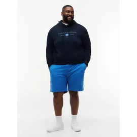 Tommy Hilfiger Big & Tall Chinoshorts "BT-DENTON 9.5 ESS TWILL-B", Herren, Gr. 44, N-Gr, blau orbit, Web, Obermaterial: 97% Baumwolle, 3% Elasthan, TOMMY HILFIGER BIG & TALL, ca. Mitte Knie, Hosen Chinoshorts, Twill, slim fit, Große Größen