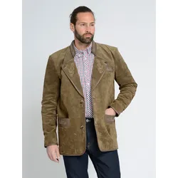 Lederjacke JCC "31022146", Herren, Gr. 50, grün (olive), Obermaterial: 100% Schweinsleder / Innenfutter: 100% Polyester / Ärmelfutter: 100% Polyester / Knöpfe: 100% Polyester, Jacken