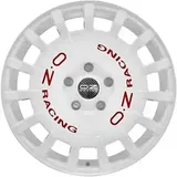 OZ RALLY RACING race white + red lettering 8.0Jx17 5x112 ET45
