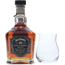 Jack Daniel's Single Barrel Select Tennessee 45% vol 0,7 Geschenkset