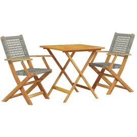 vidaXL Bistroset 3-tlg. Grau