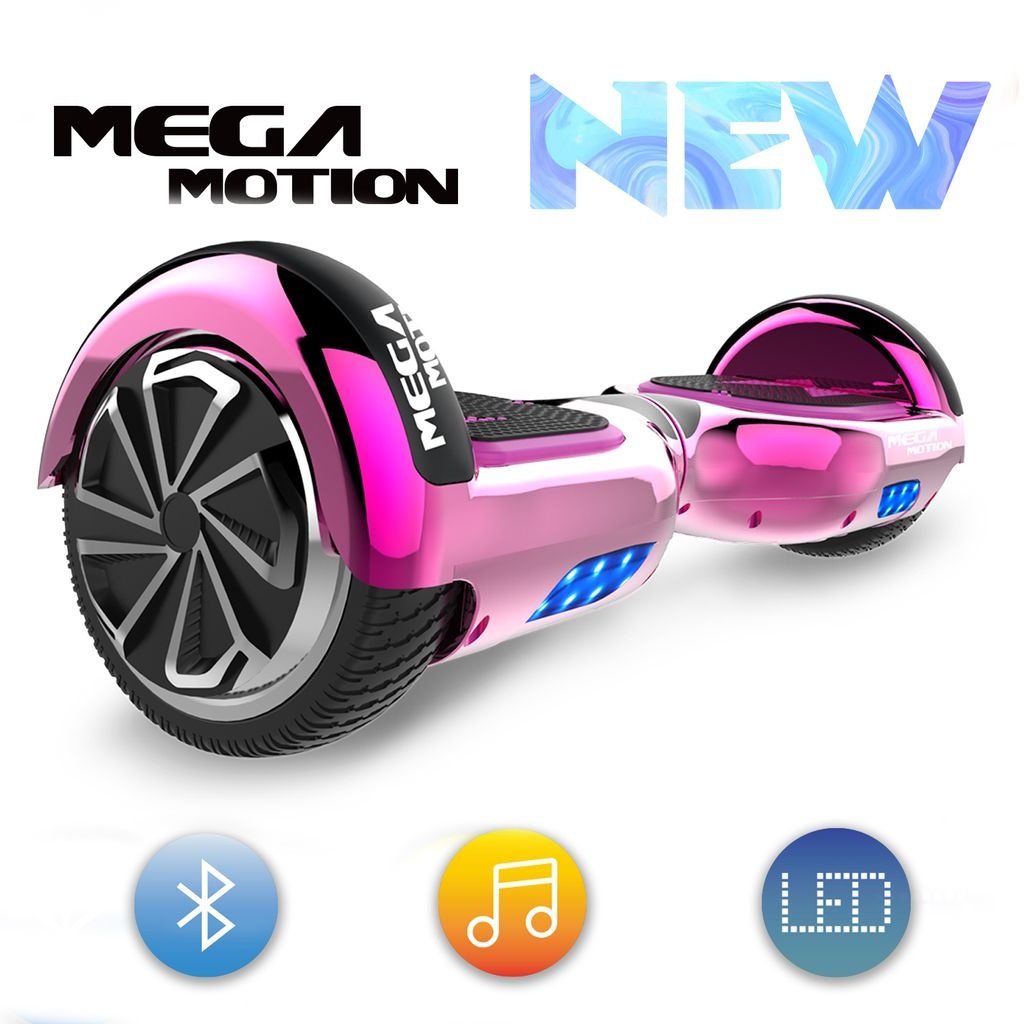 Hoverboard MegaMotion 6,5 zoll Bluetooth Elektro Scooter Skateboarding Self Balance Scooter Musik Bluetooth Lautsprecher