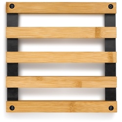 Untersetzer Kiril Bambus schwarz 20,0x20,0x3,0cm