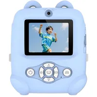 Fabater Kinderkamera-Sofortdruck, Kinder-Sofortbildkamera mit 2-Zoll-Bildschirm, 48-MP-Sofortbildkamera, 1080P-druckbare Kamera für Mädchen und Jungen, Tragbare Kinder-Digitalkameras für (Blue)