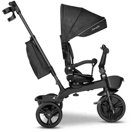 lionelo Dreirad mit Schubstange für Kinder ab 1,5 bis 5 Jahre, drehbarer Sitz, Magnesium-Rahmen, wartungsfreie Gummiräder, freies Rad, abnehmbares Vordach, 55 x 80 x 56 cm
