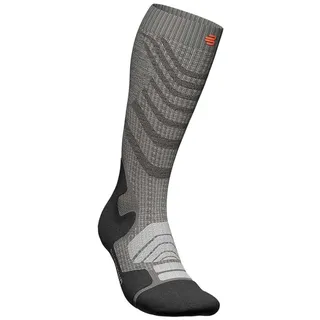 Bauerfeind Sports Outdoor Merino Kompressionssocken Damen stone grey L 43-46
