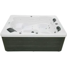 Home Deluxe Outdoor Whirlpool SUNSET - Mit Treppe und Thermoabdeckung