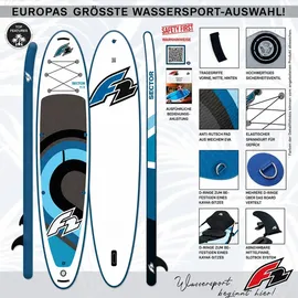 F2 SUP Stand Up Paddle Board Sector SMU 350 x 11,5 cm Blau