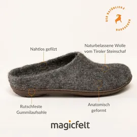 MagicFelt Pantoffeln Grau 38