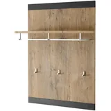 furn.design Garderobenpaneel Beveren 80 x 107 x 25 cm Kastanie