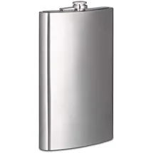 Relaxdays Flachmann silber