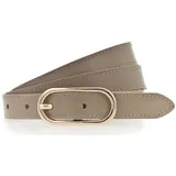 TAMARIS Slim Belt Leder Taupe 115