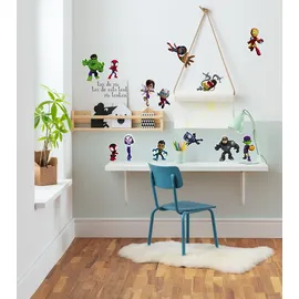 KOMAR Marvel Wandtattoo - Spidey and Friends - Größe 50 x 70 cm, 13 Sticker - Spider-Man, Wandsticker, Aufkleber, Kinderzimmer, Wandaufkleber, Superhelden, Disney