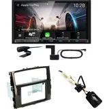 Kenwood DMX8021DABS Android Auto CarPlay Einbauset für Mitsubishi Pajero ab 2015