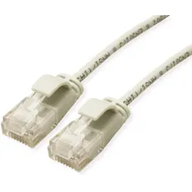 Roline UTP DataCenter Patchkabel Cat.6A (Class EA), LSOH, slim, grau, 0,3 m