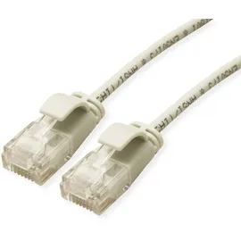 Roline UTP DataCenter Patchkabel Cat.6A (Class EA), LSOH, slim, grau, 0,3 m