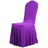 Stuhlhussen Für Hochzeitsgäste Im Esszimmer, Hussen - Pflaume