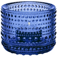 Iittala Kastehelmi Teelichthalter aus Mundgeblasenem Glas in der Farbe Ultramarin Blue in der Größe 6,4x7,6cm, 1066662, 3