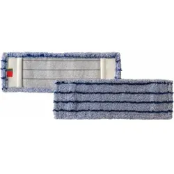 RUNNER BLUE Moppbezug, Wischbezug aus Microfaser für die Nass- und Trockenreinigung, Breite: 40 cm, ohne Deckblatt