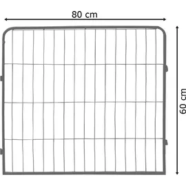Petigi Freigehege Welpenauslauf 16eckig 60x80 cm Weiß