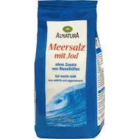 Alnatura Meersalz mit Jod, 500g (Packung mit 6)