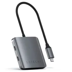 Satechi Aluminum 4 Port USB-C Hub space gray