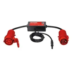 Aktiv-Messadapter 16 A CEE 5-polig. Verbraucher 3-phasig. Rpe. Ipe. Direkte Messung unter Funktion.