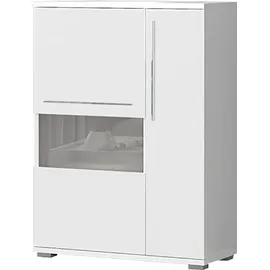 OTTO home Piano Vitrine 90 x 123 x 40,2 cm Weiß hochglanz