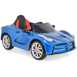Moni Kinder Elektroauto Liberty, Fernbedienung EVA-Reifen Rücklichter Gurt MP3 blau