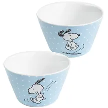 UNITED LABELS The Peanuts Müslischale Snoopy Blau 500 ml