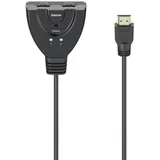 Hama 4K HDMITM-Umschalter 2x1, 2x HDMITM-Buchse - 1x HDMITM-Stecker