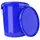 FixedByU Eimer mit Deckel 16 Liter Blau