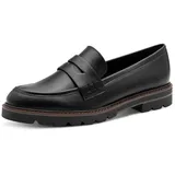 Marco Tozzi Damen Loafer mit weichem Innenfutter Elegant, Schwarz (Black), 38 EU