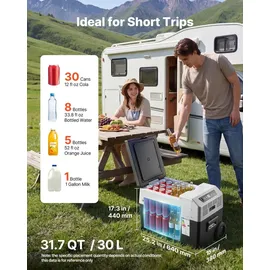 Vevor Kompressor Kühlbox 30 l mit Griff