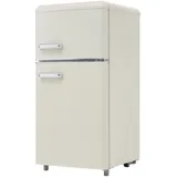 Retro Kühlschrank Weiß 46x45x91 cm 72 L EEK E SONNENH