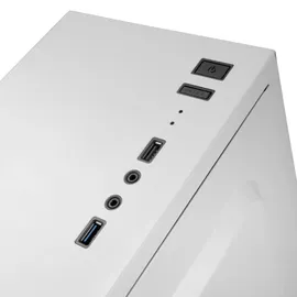 Mars Gaming MC100W, ATX Gaming Gehäuse, 1 FRGB Lüfter, Grilles + Window, Weiß