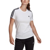 adidas Damen Essentials Slim Langarm T-Shirt White/Black, XS