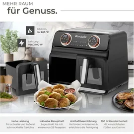 Tectake Heißluftfritteuse Samurai schwarz